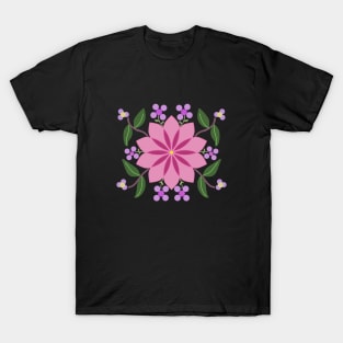 Flower Design T-Shirt